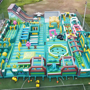Carrera de obstáculos inflable grande para patio de recreo al aire libre divertido Parque de Atracciones juego inflable para fiesta de eventos - Product Image 4