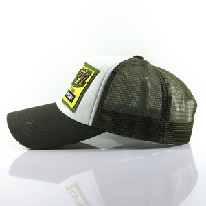 Phong Cách Người Đàn Ông Và Phụ Nữ Đầy Đủ Rửa Mũ Bóng Chày Monogram Thêu Với Xù Cạnh Visor Mới Trucker Cap In Vải - Product Image 4