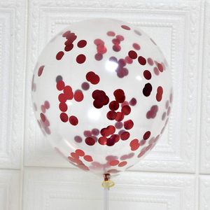 Wholesale Single Confetti Sequin <b>Balloon</b> 12 Inch Glossy Version Clear Transparent <b>Round</b> Christmas Halloween Gift Toy - Product Image 3