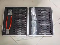 Kit Outil Serrurier Original Lishi 32 Pièces pour Décodeur et Crochetage de Serrures de Portes de Voiture 2-en-1