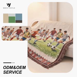 <span class=keywords><strong>Tapisserie</strong></span> tissée en polyester et coton de qualité supérieure pour supporters de football, OEM ODM - Product Image 1