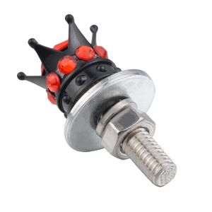 License Plate Screws With Crown Design M6 Thread For Car Motorcycle Aluminum Alloy Fasteners - Product Image 2