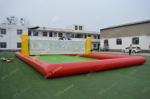 Fábrica al por mayor portátil al aire libre flotante agua voleibol <span class=keywords><strong>campo</strong></span> cancha <span class=keywords><strong>piscina</strong></span> inflable voleibol <span class=keywords><strong>piscina</strong></span> con Red - Product Image 6