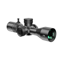 Lunette de tir tactique professionnelle T-EAGLE ZS 3-12X44 FFP IR avec laser, optique antichoc pour la chasse en extérieur