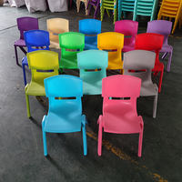 Ensemble de bureau et de chaises d'étude pour enfants, chaise en plastique pour enfants, chaises monobloc de 24 cm, salle de classe scolaire, certifié CE