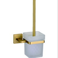 Support mural pour brosse WC, écologique, en métal antirouille, design moderne, gain de place, garantie 5 ans, pour le nettoyage de la salle de bain