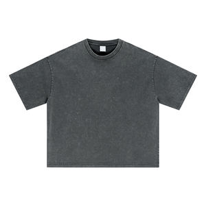 เสื้อยืดคอกลมทรงบ็อกซี่ ดีไซน์ใหม่ ผ้าฝ้ายถัก 100% ระบายอากาศได้ดี น้ำหนัก 285 กรัม แขนสั้น สไตล์วินเทจ สตรีทแวร์ ลุคซันวอช - Product Image 4