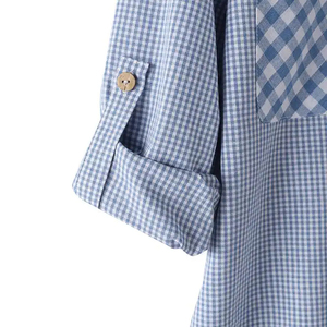 Ropa islámica blusa musulmana Kaftan mujeres Vintage Plaid Camisa larga a cuadros otoño manga larga Dubai Turquía Abaya Tops - Product Image 3