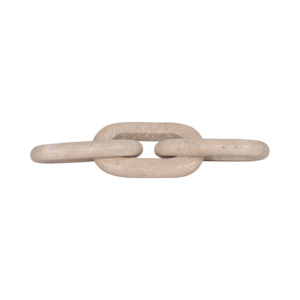Figurina a catena in travertino, oggetto decorativo per casa, ufficio, soggiorno, mensola, tavolino da caffè - Product Image 5