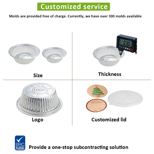 Moldes Redondos de Papel Aluminio de 12 Pulgadas, Moldes Desechables para Pizza, Verduras, Frutas, Pasteles <span class=keywords><strong>y</strong></span> Galletas - Product Image 5