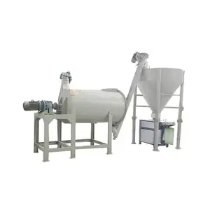 Full automatic 200kg dry powder mixing machine horizontal mixer mixing and packing machine for sale