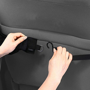 Sac de rangement universel pour voiture, côté passager, avec poche en filet pour siège, sac à main pour femme, organisateur sécurisé, sac en filet en polyester - Product Image 4