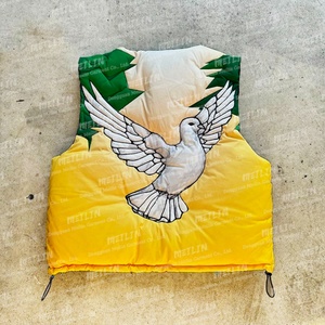 Gilet matelassé sans manches personnalisé, design sur mesure, chaud pour l'hiver, style streetwear tendance, coupé-cousu - Product Image 4