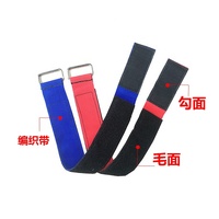 Sangle de force de taille personnalisée, attaches de câble, ceinture réglable et réutilisable, sangle avec boucle et crochet