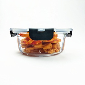 PP Couvercle <span class=keywords><strong>Bento</strong></span> Boîte à Lunch Récipient En Verre Micro-ondes Contenant Des Aliments avec <span class=keywords><strong>3</strong></span> <span class=keywords><strong>Compartiments</strong></span> - Product Image 2