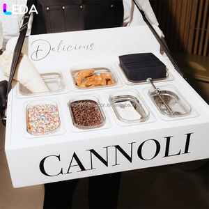LEDA Accesorios para Fiestas y Eventos, Caja <span class=keywords><strong>Blanca</strong></span> para Cannoli, Soporte Acrílico <span class=keywords><strong>Colgante</strong></span> para Mesa de Postres Portátil para Bodas - Product Image 2