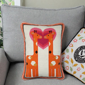 Cojín decorativo con estampado de diseño de animales de jirafa para adultos estilo de besos-en <span class=keywords><strong>venta</strong></span> - Product Image 3
