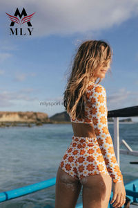 OEM Manufacturer <strong>Latex</strong> <strong>Swimsuit</strong> Custom Digital Print Bikini Recycled <strong>Swimsuit</strong> Women High Cut Swimwear - Product Image 4