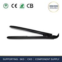Lisseur de cheveux professionnel durable en titane bio-anionique, fer à lisser ionique avec écran LED et contrôle intelligent de la température pour usage domestique