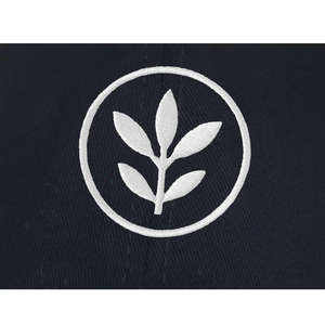 Chapeaux de papa vierges en coton sergé pour hommes, non traités, personnalisés, avec Rose unie, logo de broderie plat, casquette de Baseball, 6 panneaux - Product Image 5