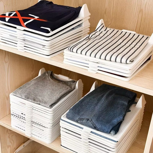 <b>Folding</b> Clothes Organizer Stackable T <b>Shirt</b> <b>Folding</b> <b>Board</b> <b>Shirt</b> Organizer Clothing Dividers Wardrobe Organizer Clothes Storage - Product Image 2