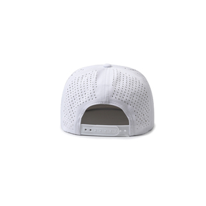 Cappello <span class=keywords><strong>Merlin</strong></span> Personalizzabile a 6 Pannelli in Nylon Bianco Perforato e Ventilato per Sport, Attività all'Aperto, Viaggi e Pesca - Product Image 4