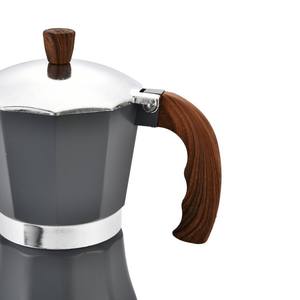 Cafeteira Italiana Moka <span class=keywords><strong>Pot</strong></span> Multifuncional para Fogão, Cafeteira Manual com Design Minimalista em Grão de Madeira - Product Image 3