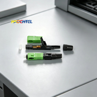 Conector de Cable de Fibra Óptica SC APC Duradero para Construcción de Redes de Banda Ancha, Conector Rápido de Fibra Óptica FTTH