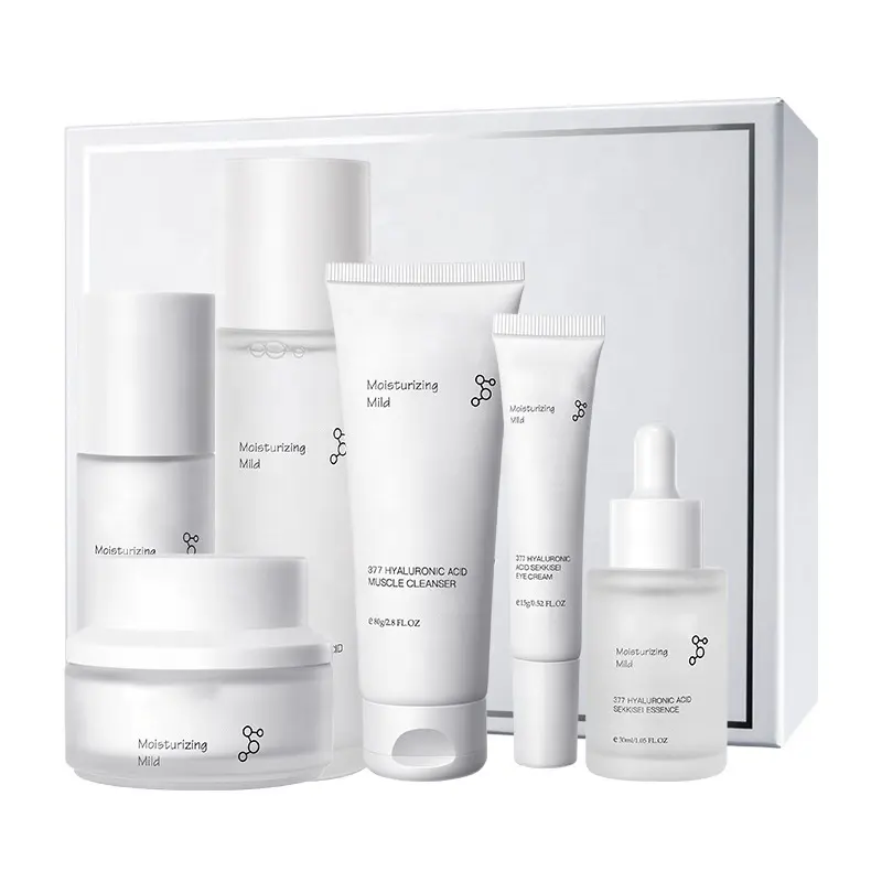 Hyaluronzuur Facial Kit Anti Gezicht Acne Behandeling Vette Serum Crèmes Huidverzorging Gift Huidverzorging Set Voor Herfst Winter