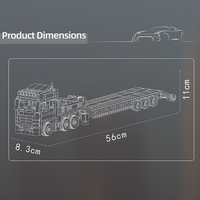 Mould King 24135 927PCS Camion Remorque à Plateau Série Voitures Blocs de Construction Modèle Briques Jouet Technique Technologique OEM ODM