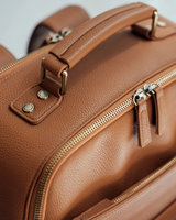 Sac à dos pour appareil photo numérique SLR en cuir végétalien/PU vintage portable de luxe personnalisé, grande capacité, imperméable