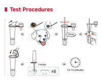 Chuangxingwell Schnelltest-Karte für Hunde-Morchelsiebeckenerkrankung (CDV-Antigen) mit Individuellem Logo für Tierkliniken und Haustier-Diagnostik