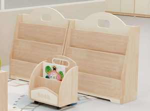 Bibliothèque multifonctionnelle en bois ultra-mince en bois massif multicouche Étagère de <span class=keywords><strong>magasin</strong></span> à espace étroit Armoire pour enfants Bibliothèque de maternelle - Product Image 4