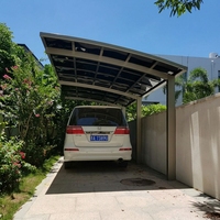 Abri de voiture en polycarbonate en gros |   Fournisseur de auvents de stationnement extérieurs résistants aux intempéries pour les projets de garages de villas
