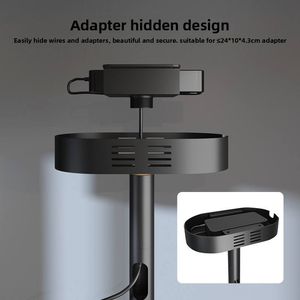 Support de <span class=keywords><strong>plafond</strong></span> réglable pour projecteur avec boîtier d'adaptateur dissimulé, capacité de charge de 10 kg, support de projecteur pour projecteurs XGIMI X50 et TITAN Series - Product Image 3