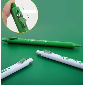 Bolígrafos de tinta de Gel Little Green <span class=keywords><strong>Caterpillar</strong></span>, bolígrafo neutro bonito, suministros de escritura escolar, regalo estacionario para el Día de los niños - Product Image 5