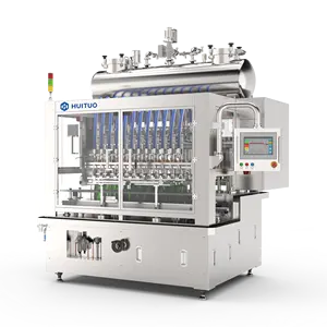 Automatic linear bottle liquid dosing volumetric filling machine filler for high viscous product