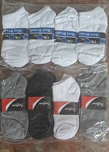 Equipaggio uomo alla moda estate classica barca invisibile calzini Anti-batterico nero bianco grigio nel sudore che assorbe il polsino sottile per - Product Image 5