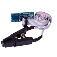 SOIC8 SOP8 Format Flash Chip IC tes klip soket Adpter BIOS 24 25 93 USB Programmer dapat diprogram