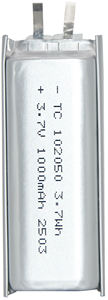 Pabrik Oem li-po 3.7V 1000mAh 102050 li-polymer baterai Lithium untuk perangkat Bluetooth Digital - Product Image 3