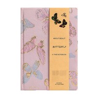 Carnet de broderie A5 avec pages à points, couverture en cuir PU, agenda pour le bureau et le bullet journaling