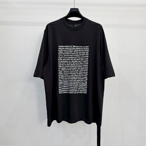 <span class=keywords><strong>T</strong></span>-shirt Unisex a Manica Corta Stile Dark con Stampa Lettering, Vestibilità Larga, Nuova Collezione 2026, Stile <span class=keywords><strong>Parigi</strong></span> - Product Image 1