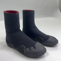 DIVESTAR sepatu bot kustom 5mm Neoprene, sol bulu antiselip hangat tahan air berselancar Selam