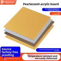 Plaque en plastique à surface lisse Modèle 18 Vente en gros Acrylique nacré personnalisé pour la résine