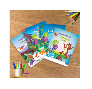 Trực tiếp từ nhà sản xuất Combo của 4 màu tím rùa giáo dục colouring sách vui vẻ học tập cho trẻ em 3-5 năm nhà máy tỷ lệ - Product Image 1