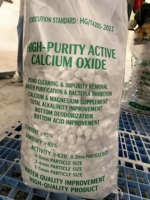 Oxyde de calcium actif à 90 % en vrac, chaux vive issue de pierre calcaire pour usage métallurgique