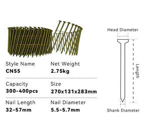 <span class=keywords><strong>Clavadora</strong></span> Neumática de Gran Tamaño Huajian para Techos de Casas de Madera - Product Image 6