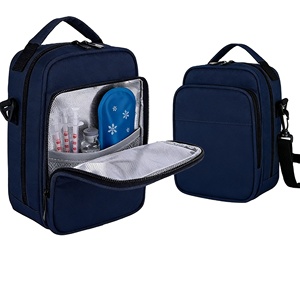 Étui de rangement isotherme personnalisé en polyester pour fournitures diabétiques avec fermeture éclair, 15 compartiments pour sac médical de voyage - Product Image 1