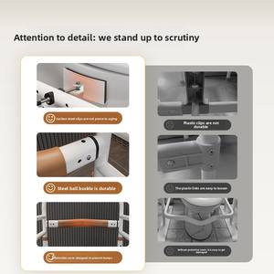 Barre d'appui <span class=keywords><strong>WC</strong></span> moderne pour personnes âgées, finition peinte, sans perçage, antidérapante, aide <span class=keywords><strong>à</strong></span> la levée, cadre de sécurité pour toilettes, siège de toilettes - Product Image 5