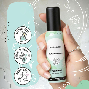 Spray WC Format Voyage Marque Blanche, Éliminateur d'Odeurs <span class=keywords><strong>de</strong></span> Toilettes aux Huiles Essentielles Naturelles, <span class=keywords><strong>Parfum</strong></span> pour WC - Product Image 2